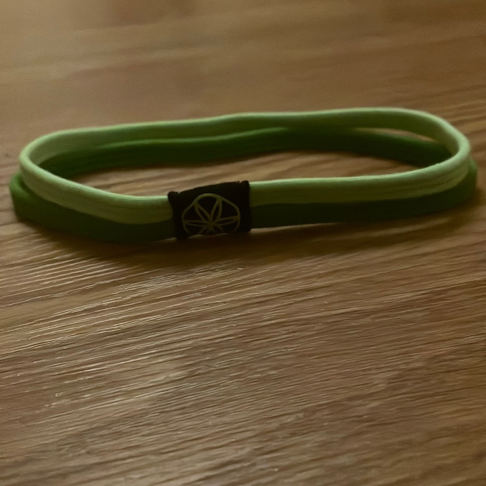 Nonslip double-banded grip headband